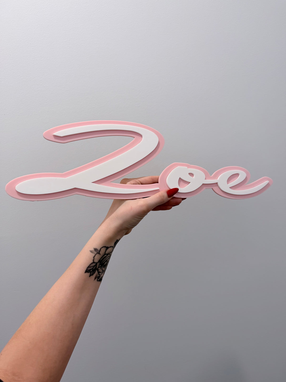 Double Layer 3D Name Plaque