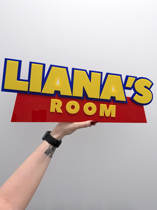 Toy Themed Name Sign