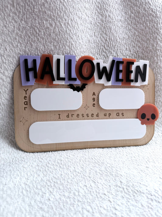 Halloween Milestone Board
