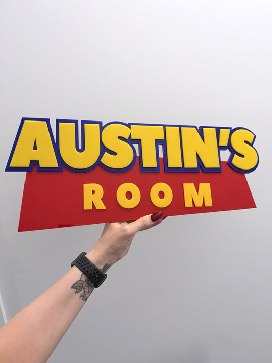 Toy Themed Name Sign