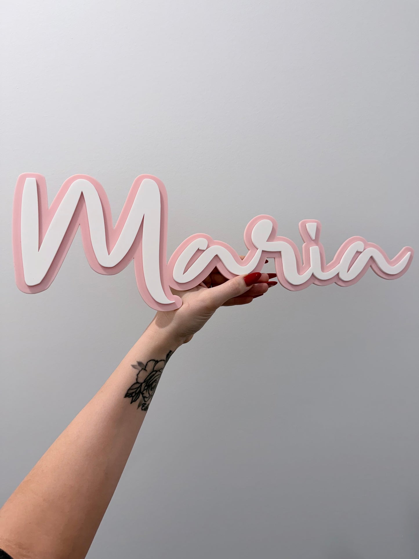 Double Layer 3D Name Plaque
