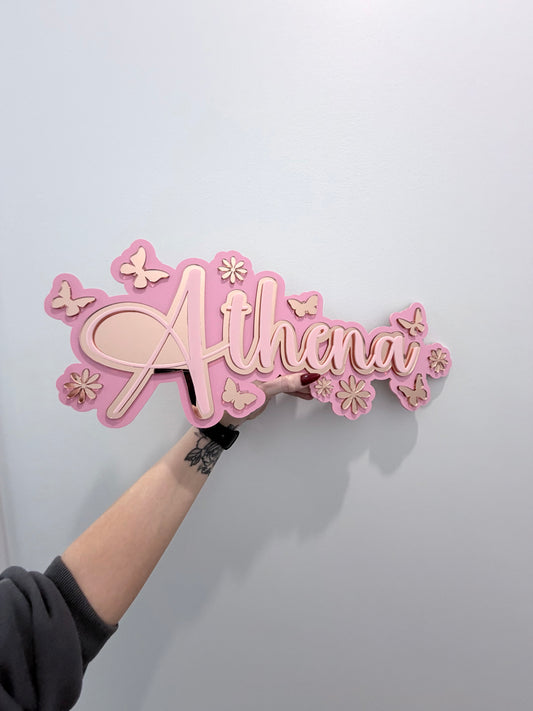 Butterfly Themed Delux Sign