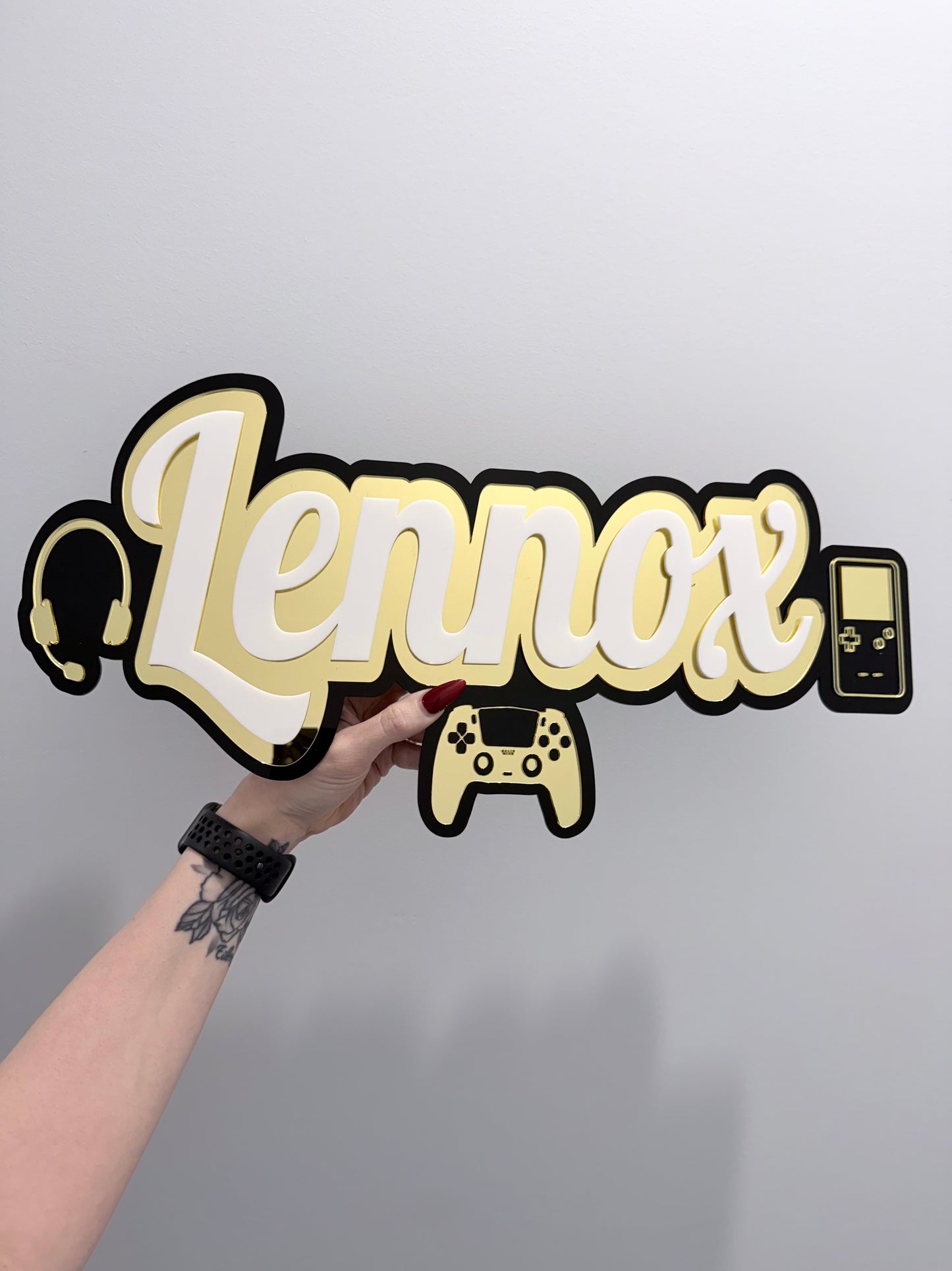 Gamer Theme Name Sign