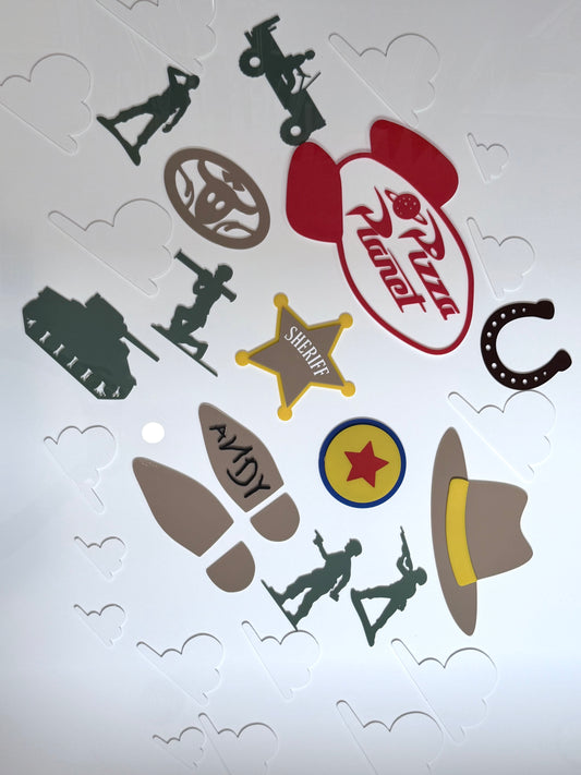30 Piece Toy Wall Decor Pack