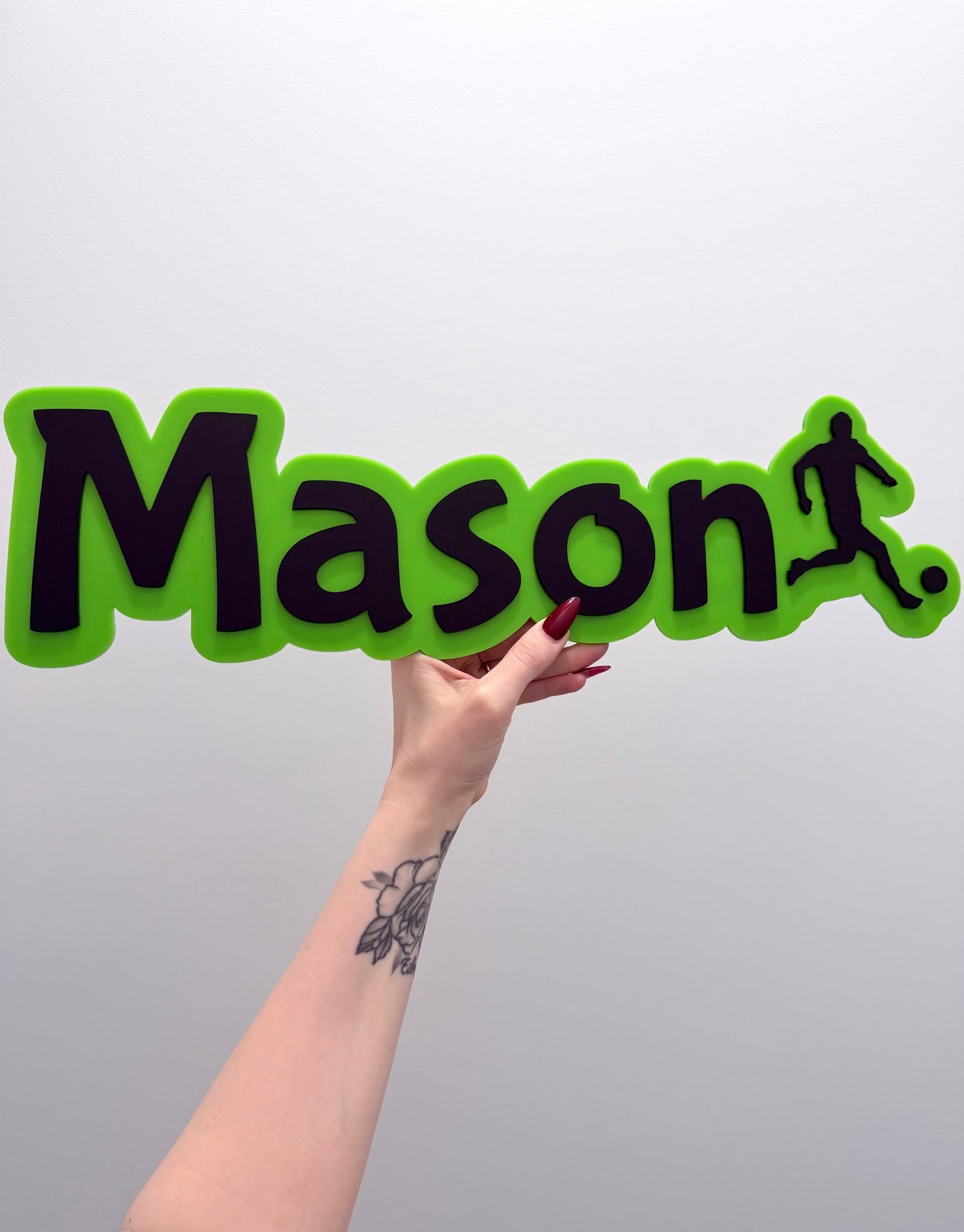 Soccer Themed Name Sign
