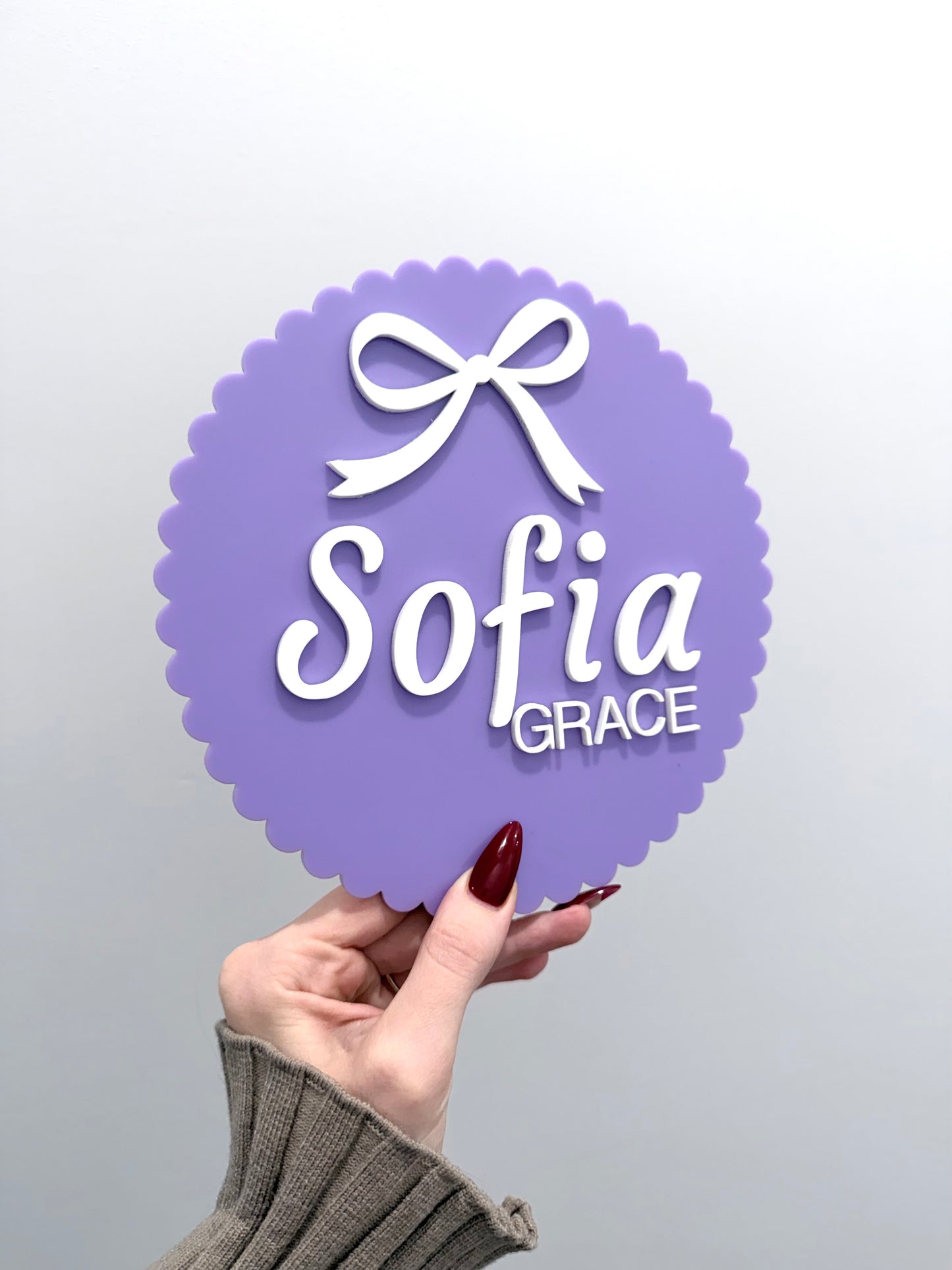 Dual Name Announcement Plaque