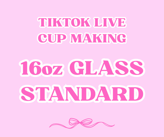 16oz Standard Glass Tumbler (NON SNOWGLOBE)